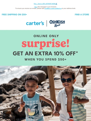 Carter's OshKosh Sale Announcement