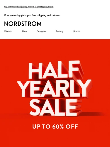 Nordstrom Sale Announcement
