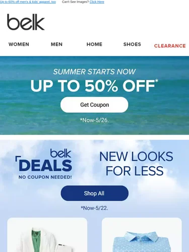 Belk Sale Announcement