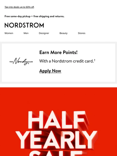 Nordstrom Sale Announcement