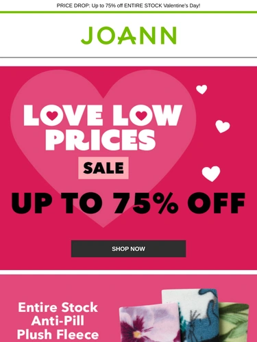Joann Sale Announcement