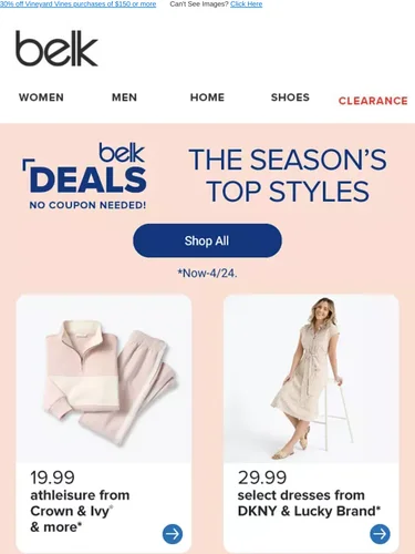 Belk Sale Announcement