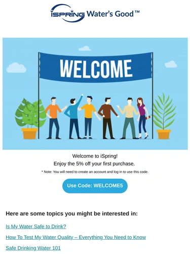 iSpring Water Systems Welcome Series