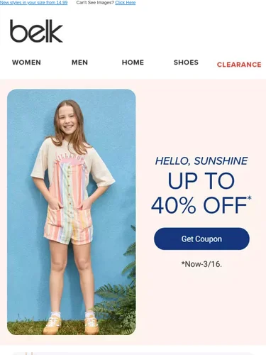 Belk Sale Announcement