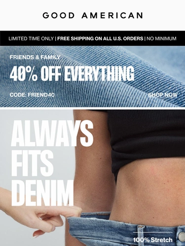 Good American Sale Announcement