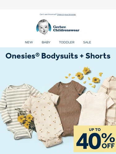 Gerber Childrenswear Sale Announcement
