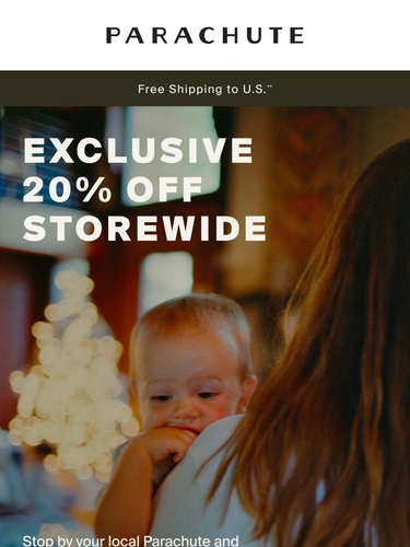 Parachute Home Sale Announcement