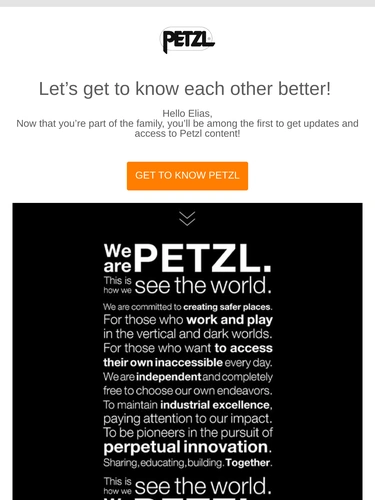 Petzl Welcome Series