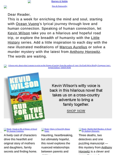 Barnes & Noble Newsletter