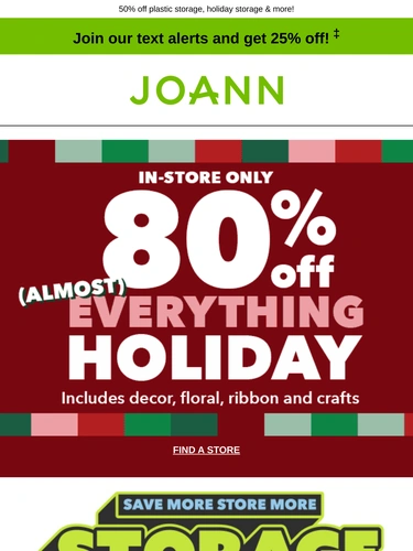 Joann Sale Announcement