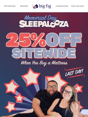 Big Fig Mattress Sale Announcement