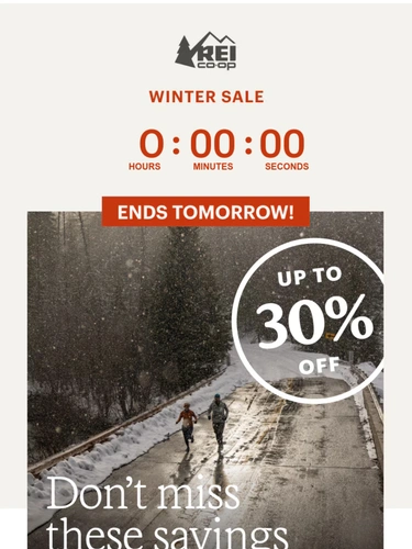 REI Sale Announcement
