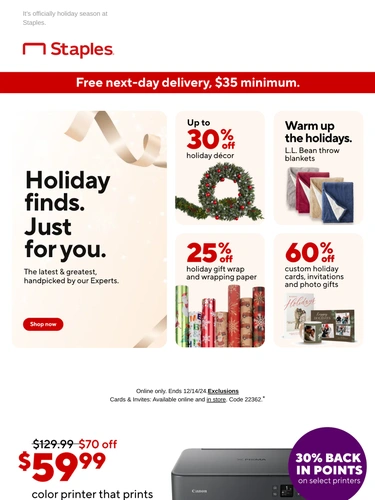 Staples Holiday Campaign