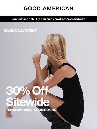 Good American Sale Announcement