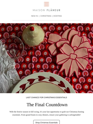 Maison Flaneur Sale Announcement