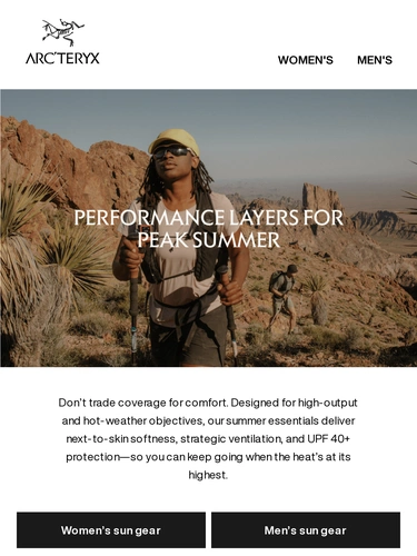 Arc'teryx Newsletter