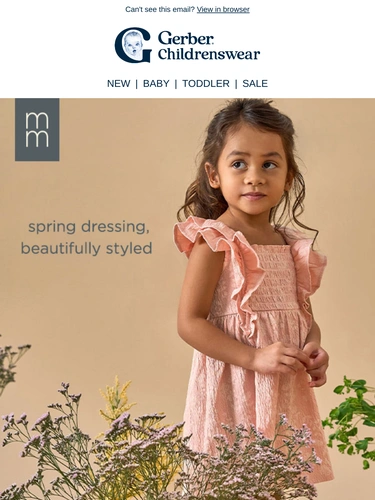 Gerber Childrenswear Sale Announcement