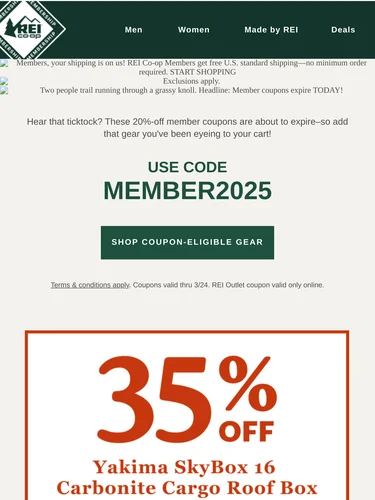 REI Sale Announcement