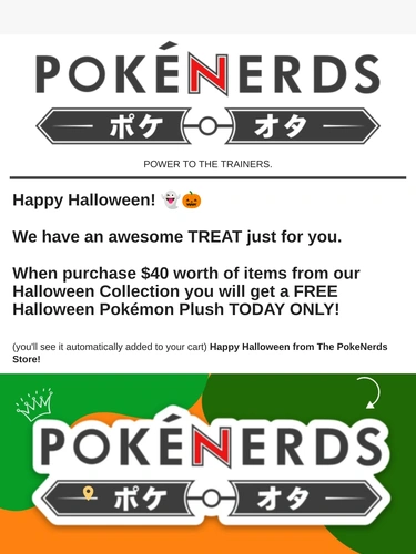 The PokeNerds Store Sale Announcement