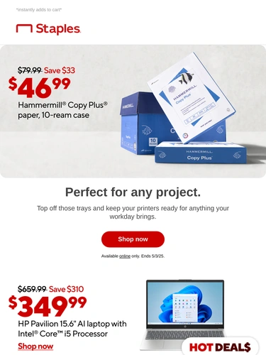 Staples Sale Announcement