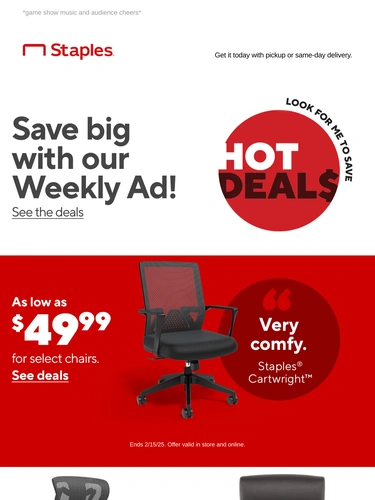 Staples Sale Announcement