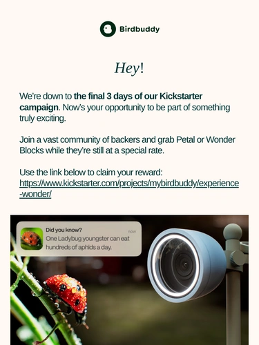My Bird Buddy Event Invitation