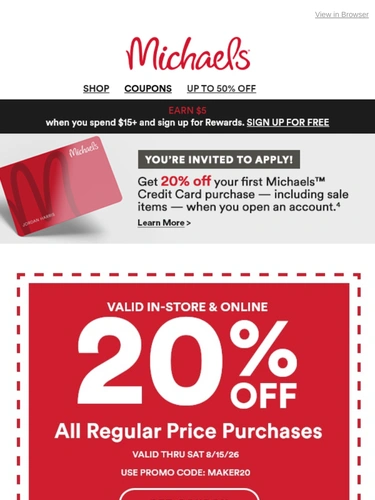 Michaels Newsletter