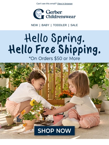 Gerber Childrenswear Email