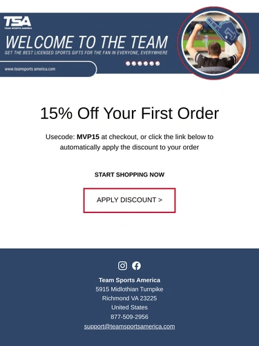 Team Sports America Welcome Series