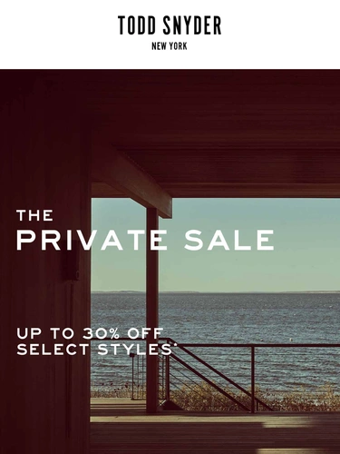 Todd Snyder Sale Announcement