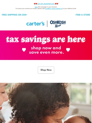 Carter's OshKosh Sale Announcement