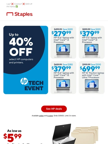 Staples Sale Announcement