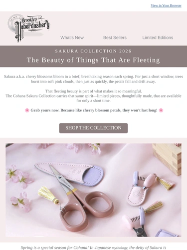 Brooklyn Haberdashery Newsletter