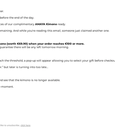 Naked Underwear Sale Announcement