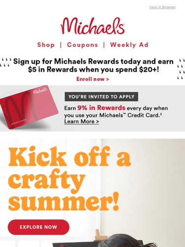 Michaels Newsletter