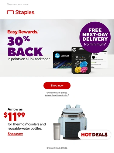 Staples Sale Announcement