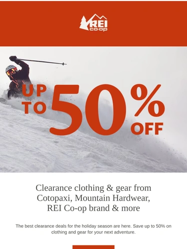 REI Sale Announcement