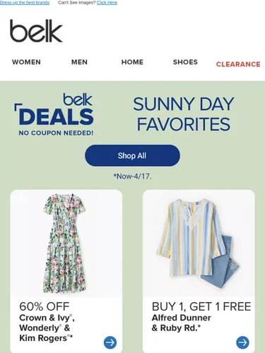 Belk Sale Announcement