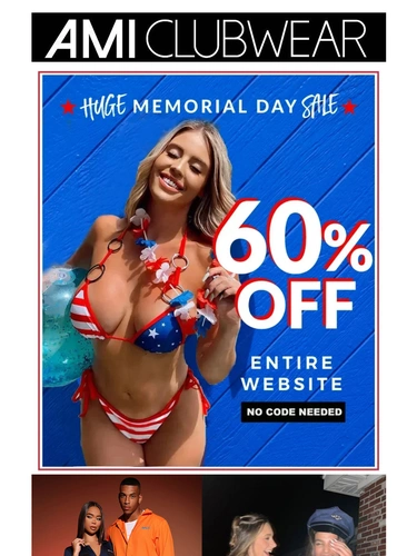 AMI Clubwear Sale Announcement