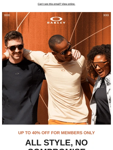 Oakley Sale Announcement