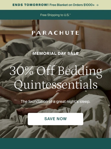 Parachute Home Sale Announcement