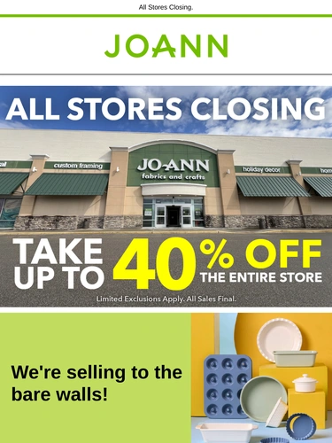 Joann Sale Announcement