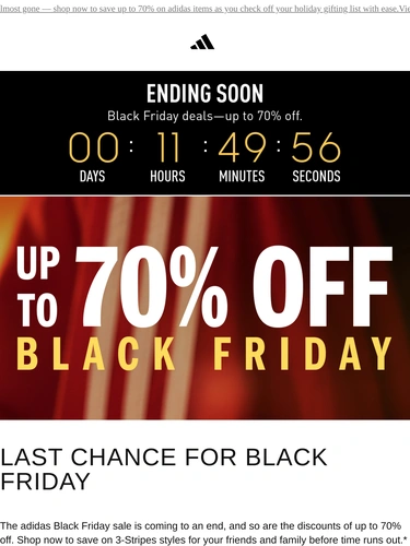 Adidas Sale Announcement
