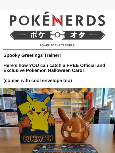 The PokeNerds Store Sale Announcement