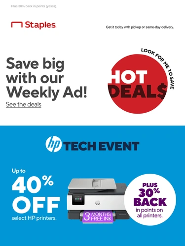 Staples Sale Announcement