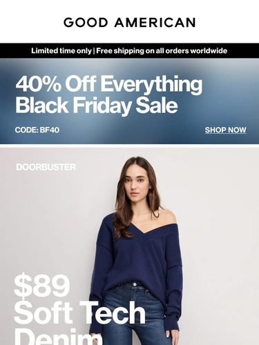 Good American Sale Announcement