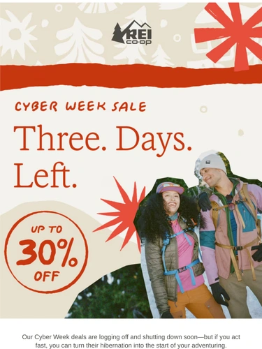 REI Sale Announcement