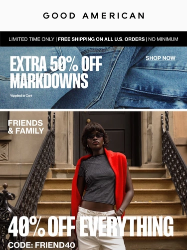 Good American Sale Announcement